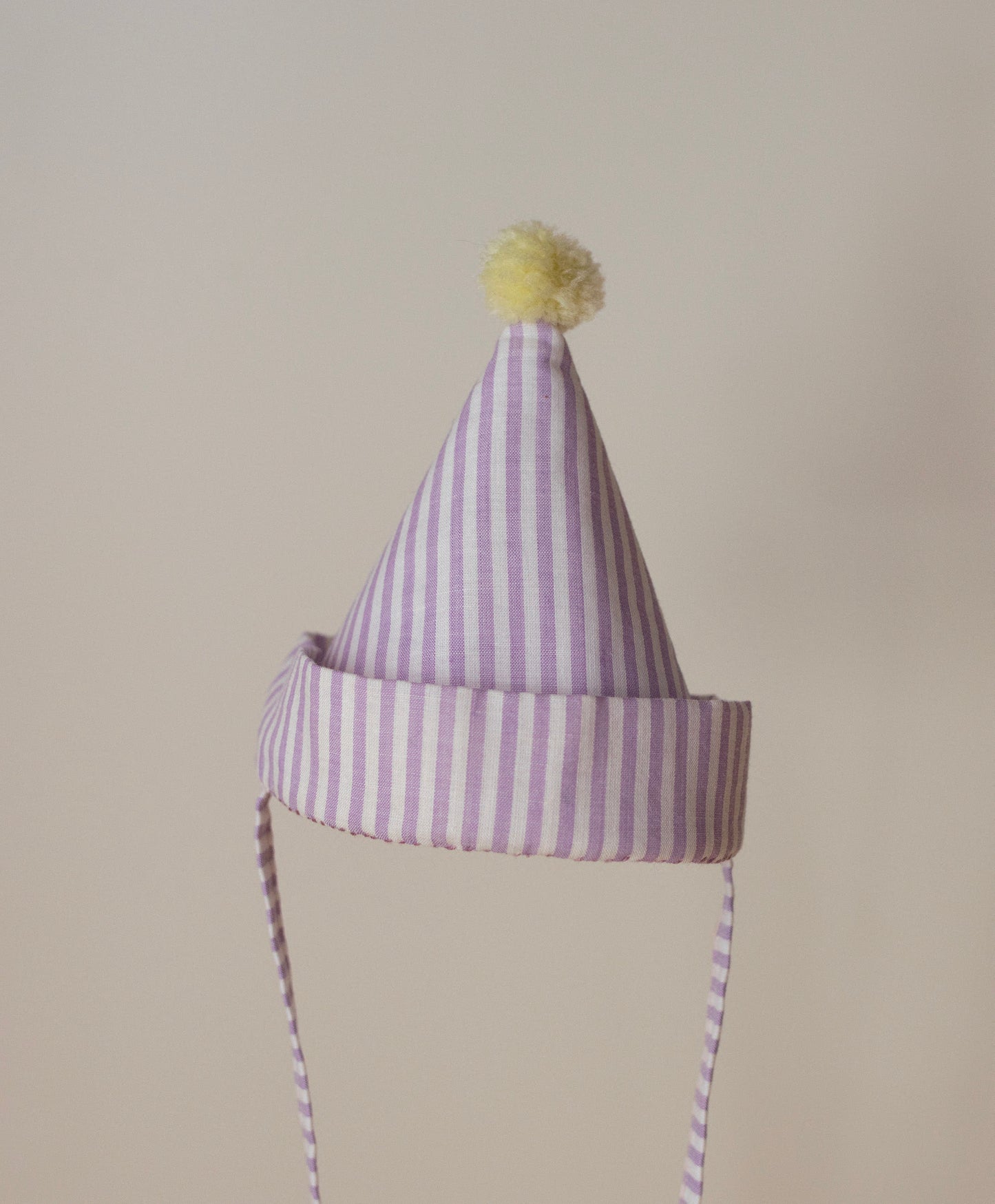 LILLAC STRIPE FABRIC PARTY HAT