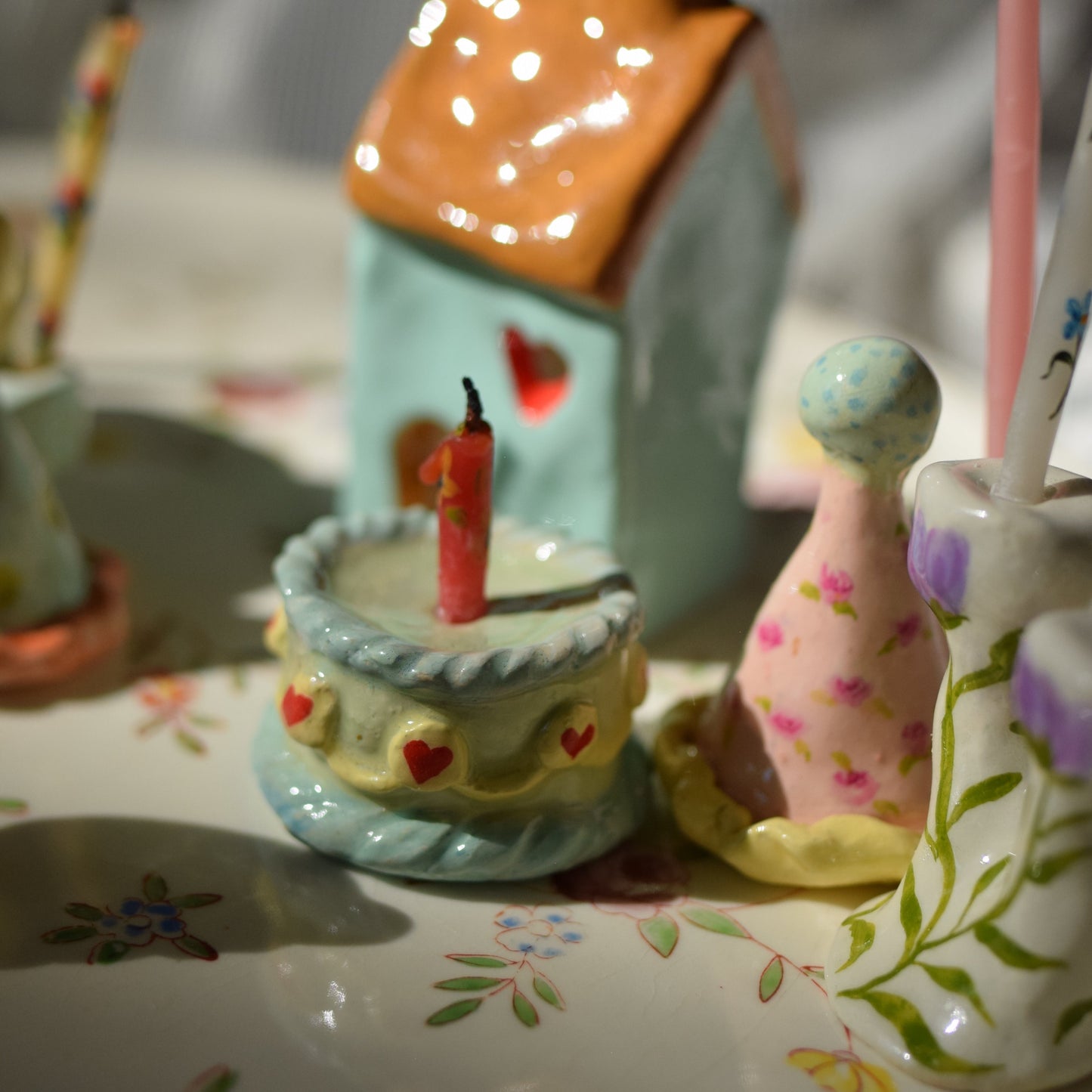 HEARTS CAKESCANDLE HOLDER