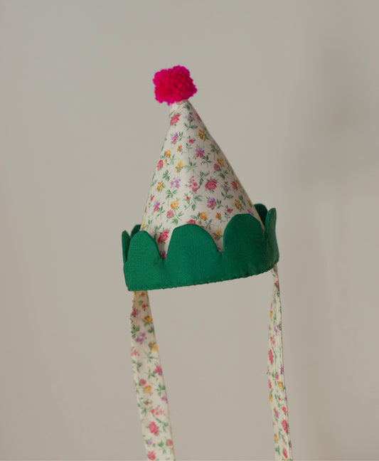 SPRING FABRIC PARTY HAT