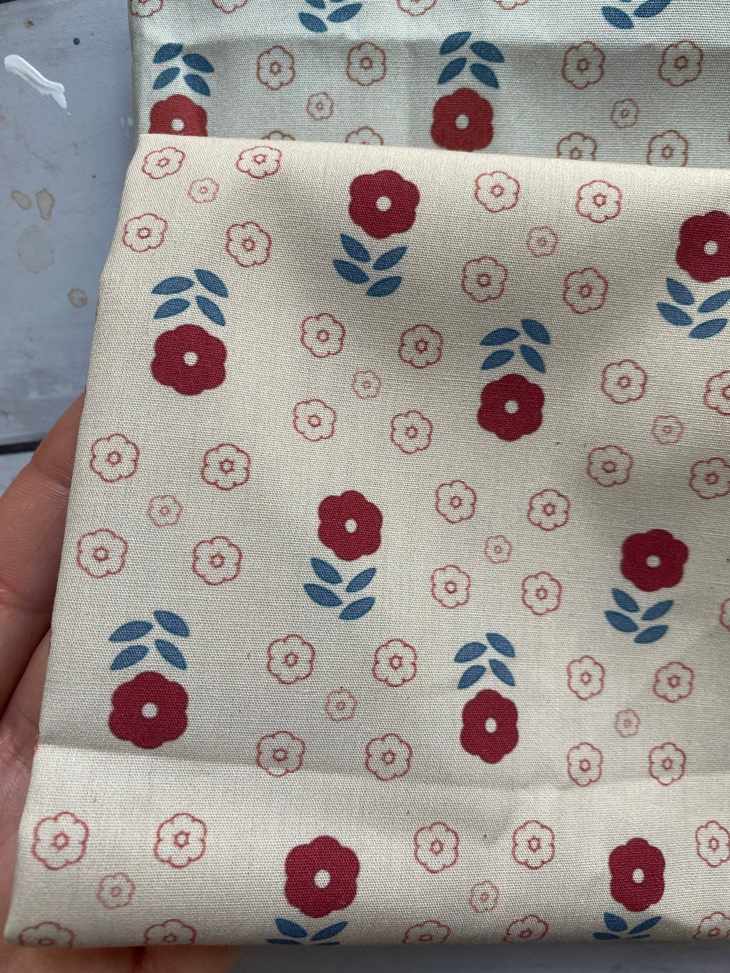 RED COSMOS FABRIC