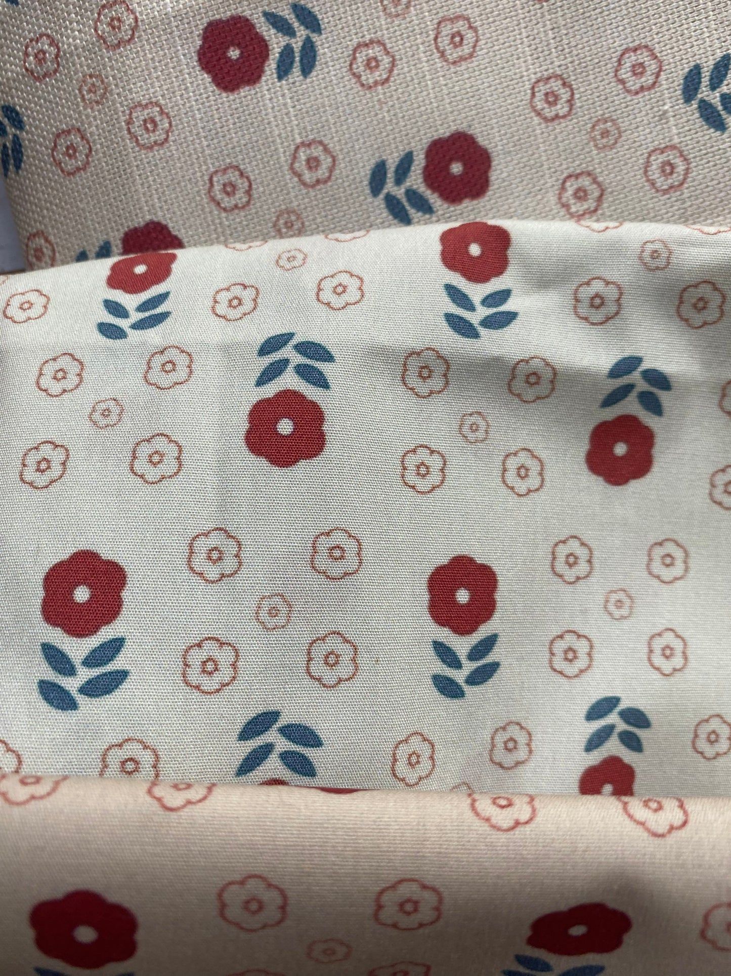 RED COSMOS FABRIC