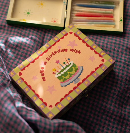 Keepsake candle box pink