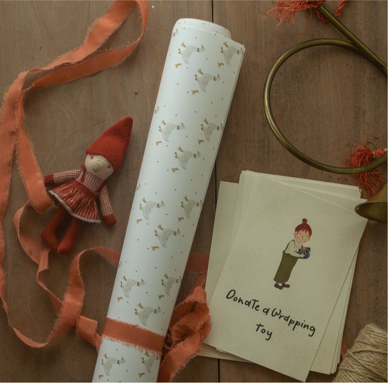 Geese individual sheets wrapping paper